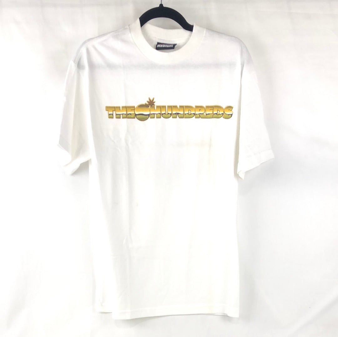 The Hundreds Chest Logo White Gold Size M S/s Shirt