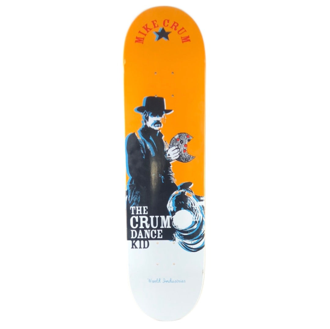 World Industries Mike Crum Movie Series "The Crum Dance Kid" White Size 8" Skateboard Deck 2005