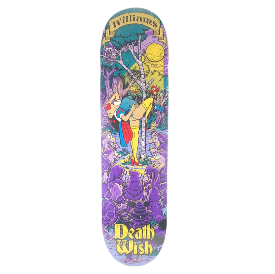 Deathwish Neen Williams Ho White Purple/Green 8.38" Skateboard Deck