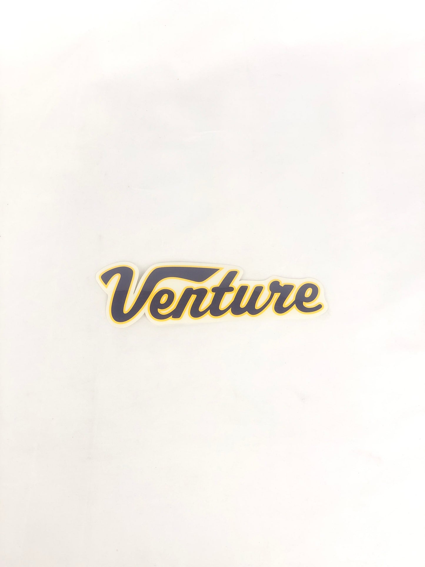 Venture Truck Company Logo Clear Yellow Purple 7" x 2" Sticker