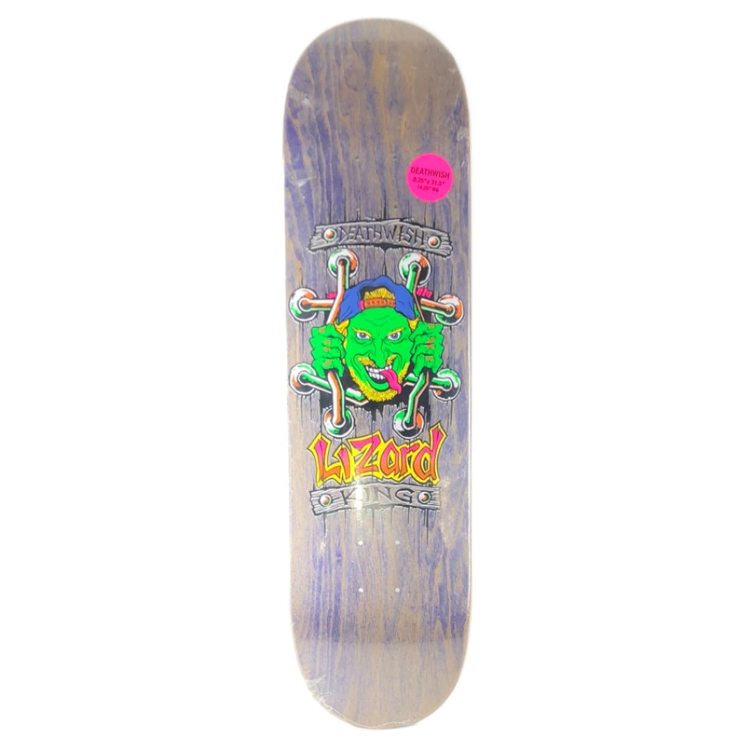 Deathwish Lizard King Salt Lake Purple Size 8.25" Skateboard Deck