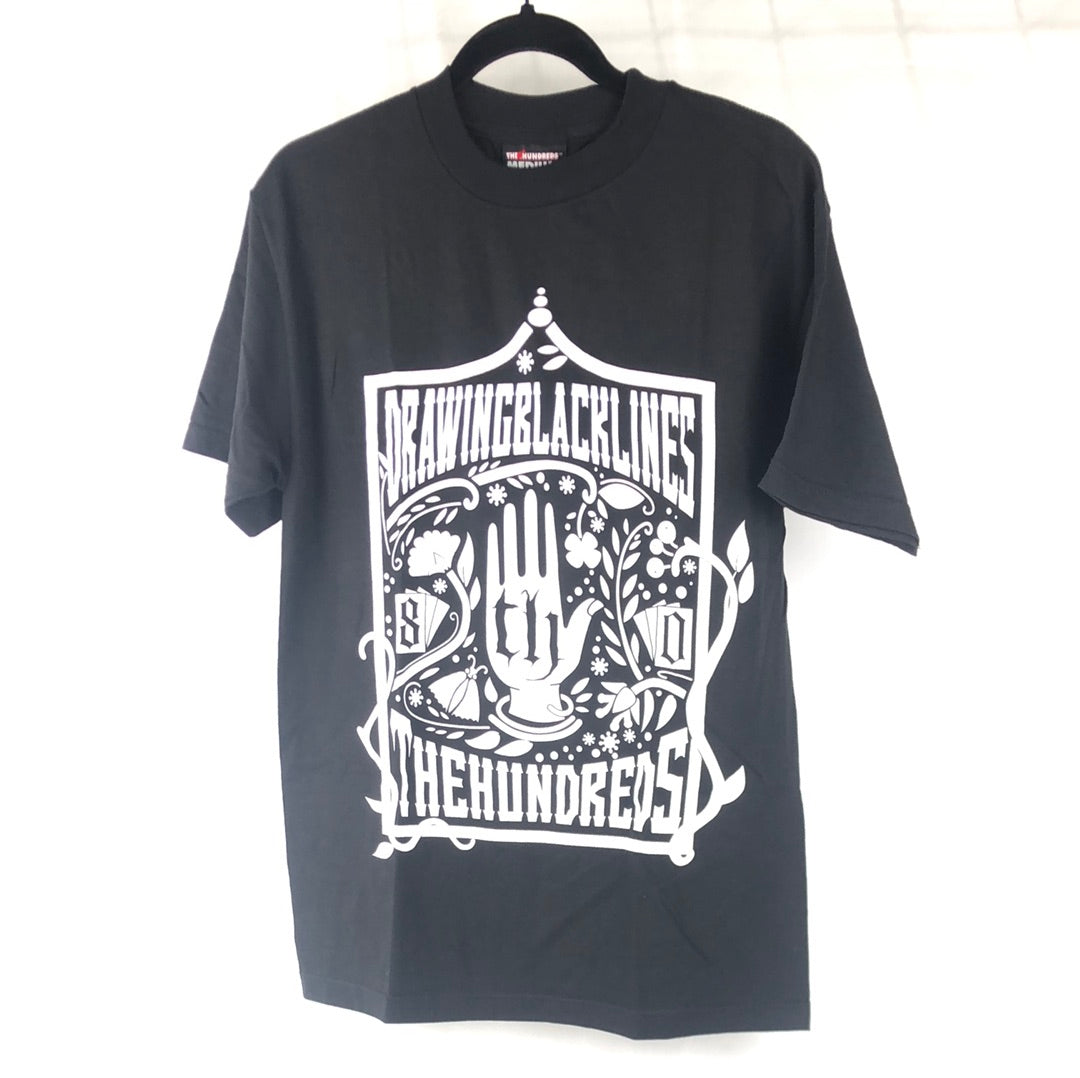 The Hundreds Chest Logo Black Lines Black White Size M S/s Shirt