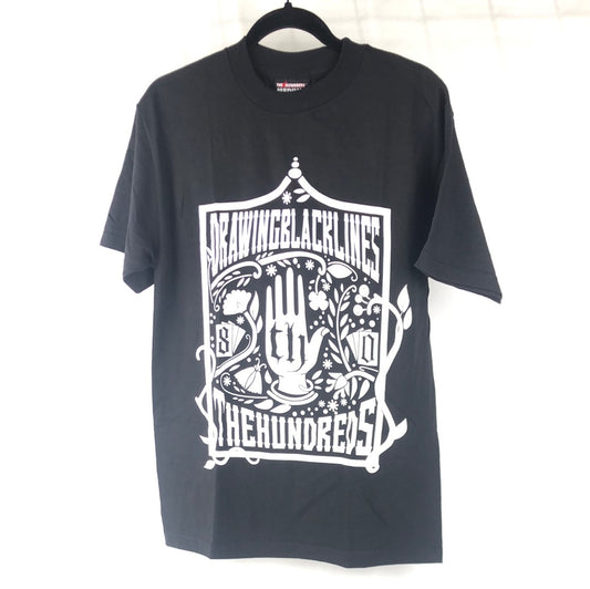 The Hundreds Chest Logo Black Lines Black White  Size M S/s Shirt