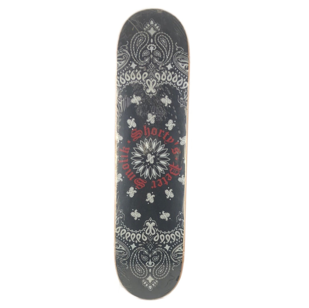 Shorty's Peter Smolik Bandana Graphic Black Size 7.75" Skateboard Deck
