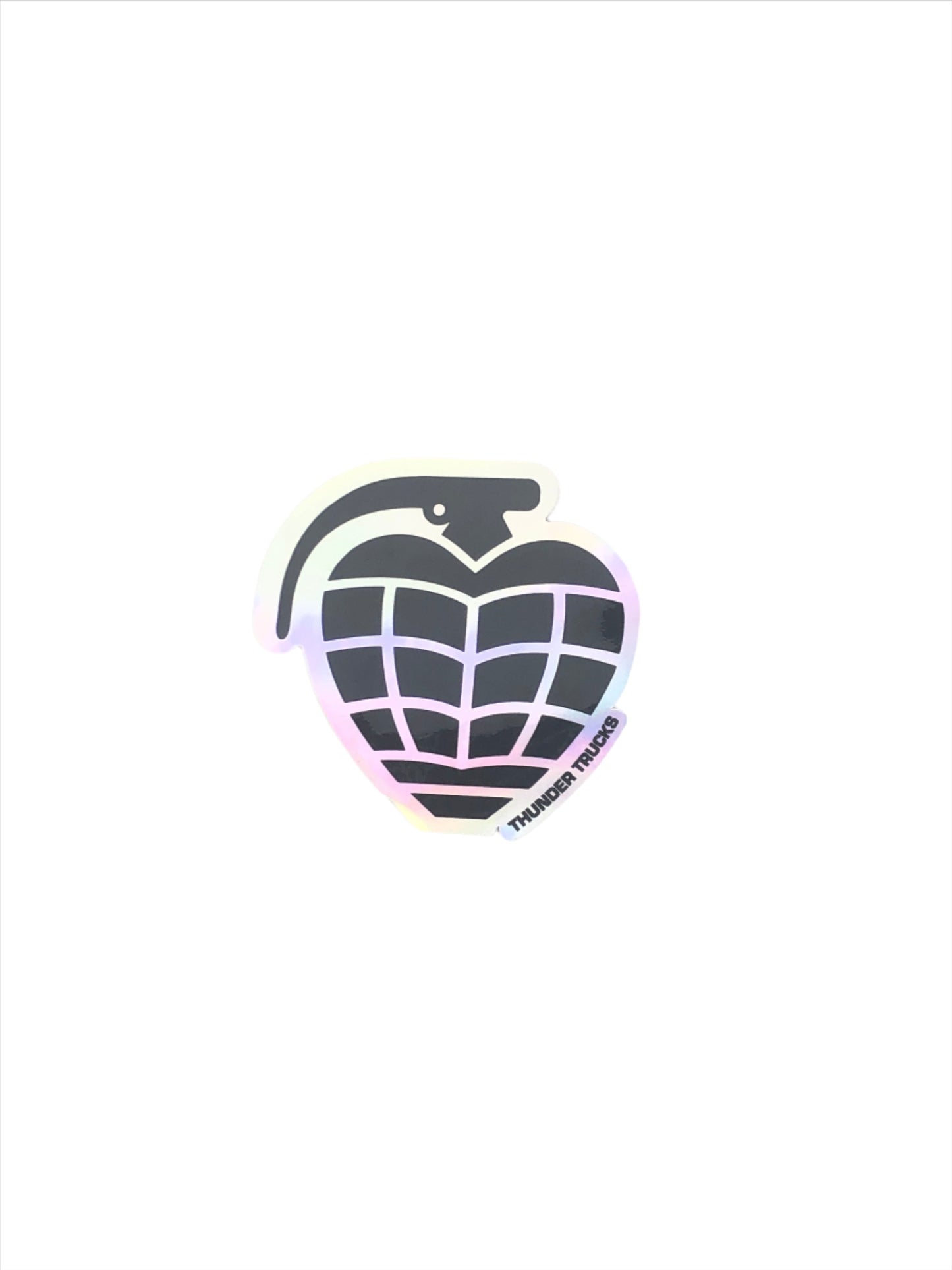 Thunder Trucks Grenade Foil Rainbow Silver Holographic 4.7" x 5" Sticker