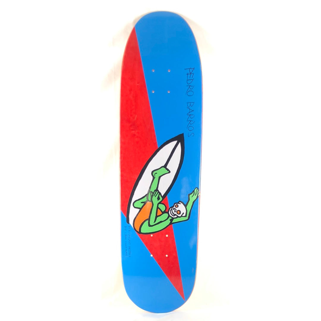 Pocket Pistols Pedro Barros Surfing Art by Ron Chatman 8.0'' Skateboard Deck