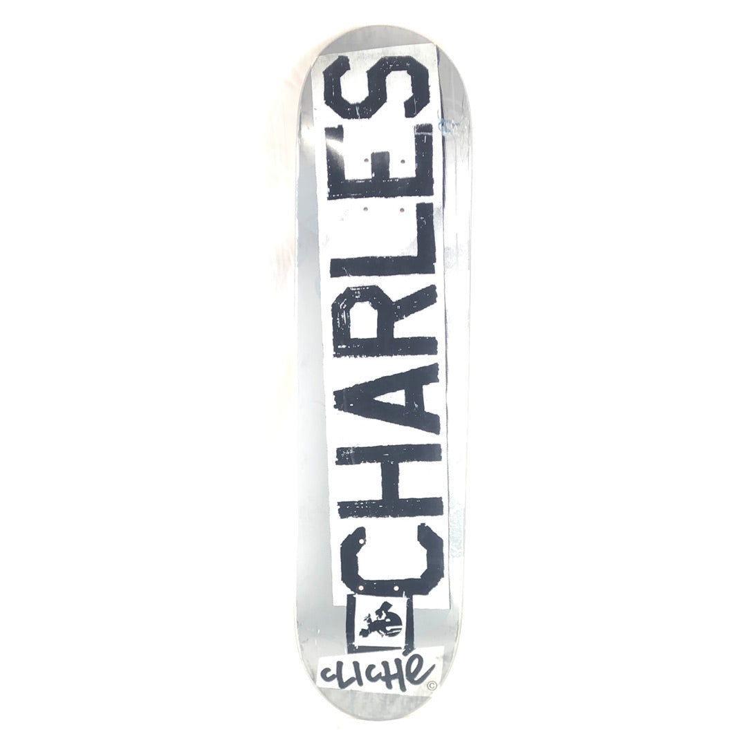Cliche Charles Collet Silver/White/Black Size 7.8 Skateboard Deck