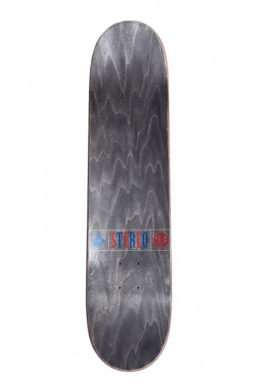 Stereo Benny Fairfax Autographed Arrows Logo Blue White Red Size 7.625" Vintage NOS Deck