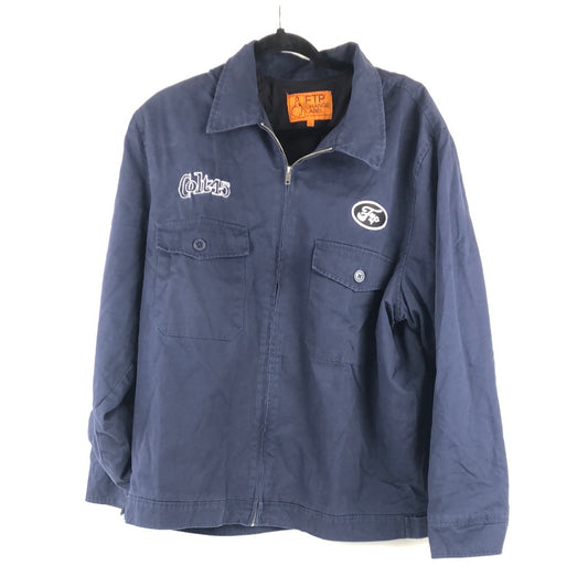 FTP Colt 45 Chest and Back Logo Navy   Size L Jacket