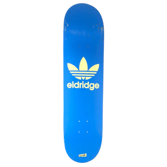 Cliché Pete Eldridge Adidas Logo Blue/Cream Size 8.0" Vintage NOS Deck