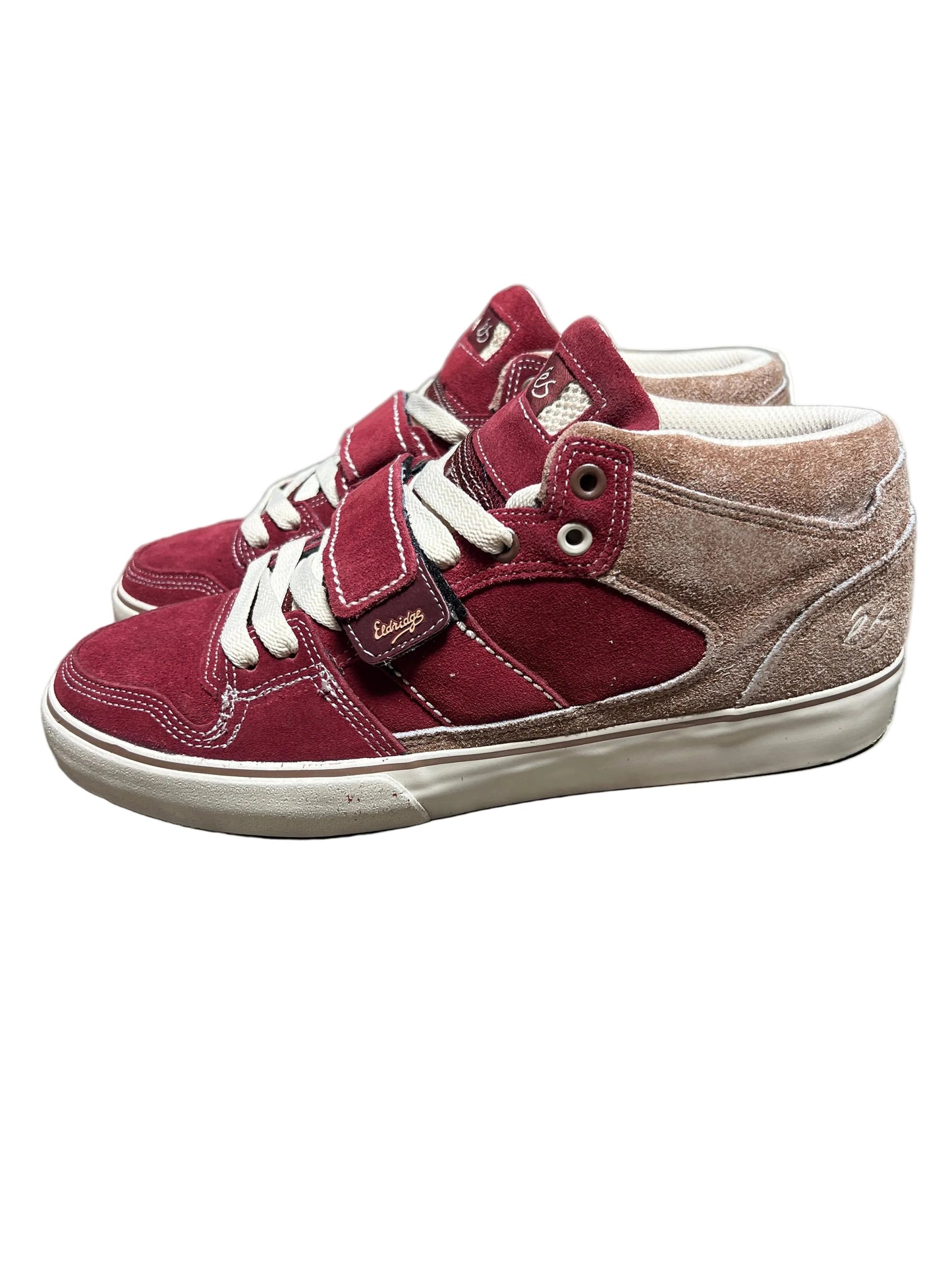 ES Theory 1.5 Mid Justin Eldridge Maroon White IRO US Mens Size 10.5 Classic Shoes