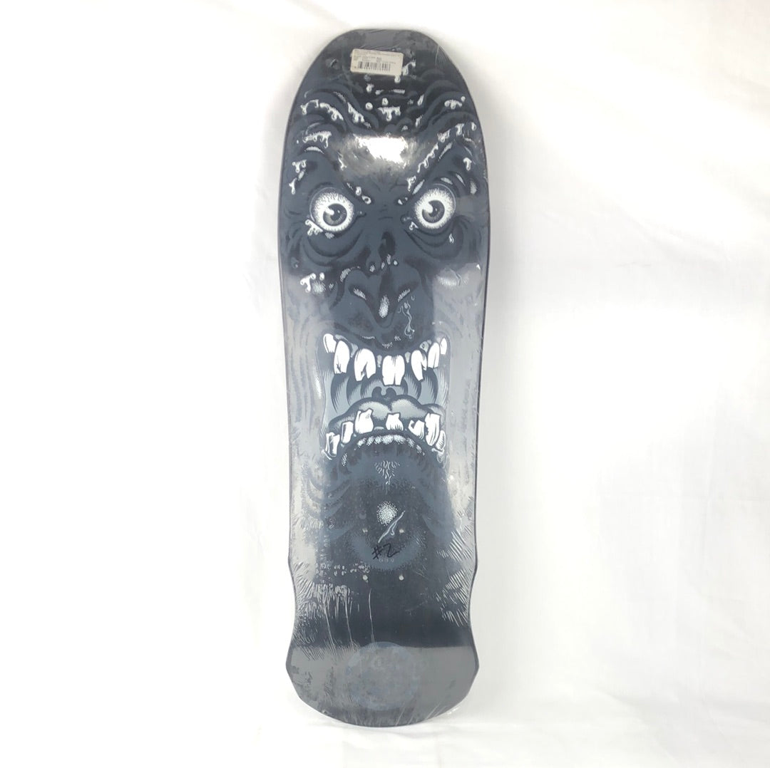 Santa Cruz Rob Roskopp Ashes To Ashes Black/White 10'' Skateboard Deck 2005 Reissue