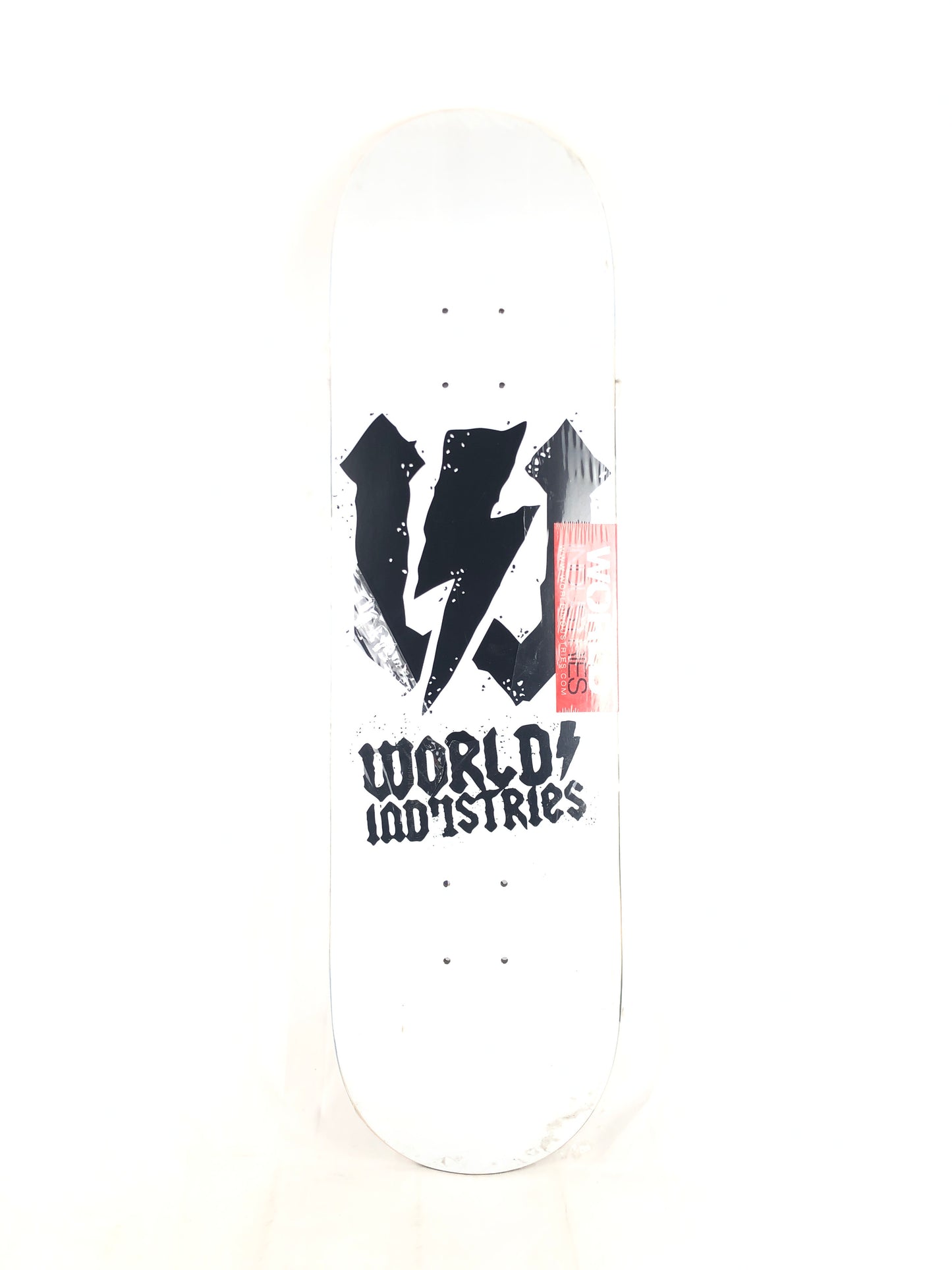 World Industries Lightning Bolt W White Black Size 8.25 Skateboard Deck