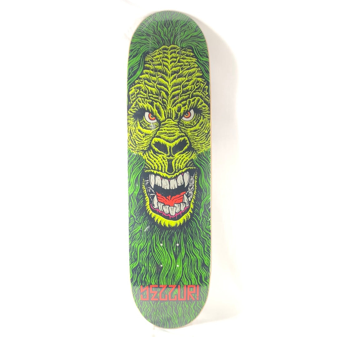 Yezzur Green Gorilla Graphic Green/Red/White/Black Size 8.375 Skateboard Deck