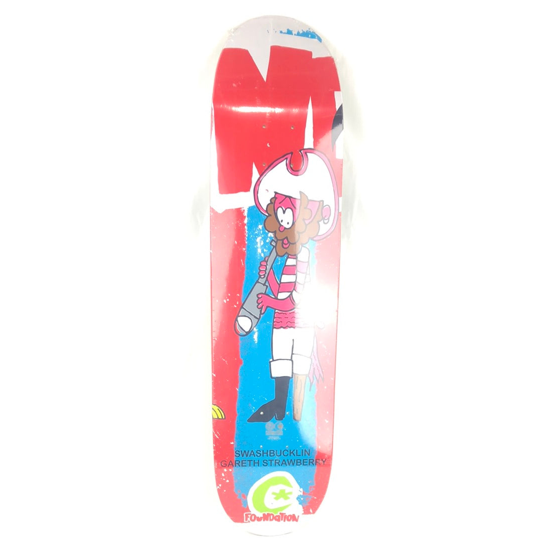 Foundation Gareth Stehr Swashbucklin Gareth Strawberry Multi 7.75'' Skateboard Deck