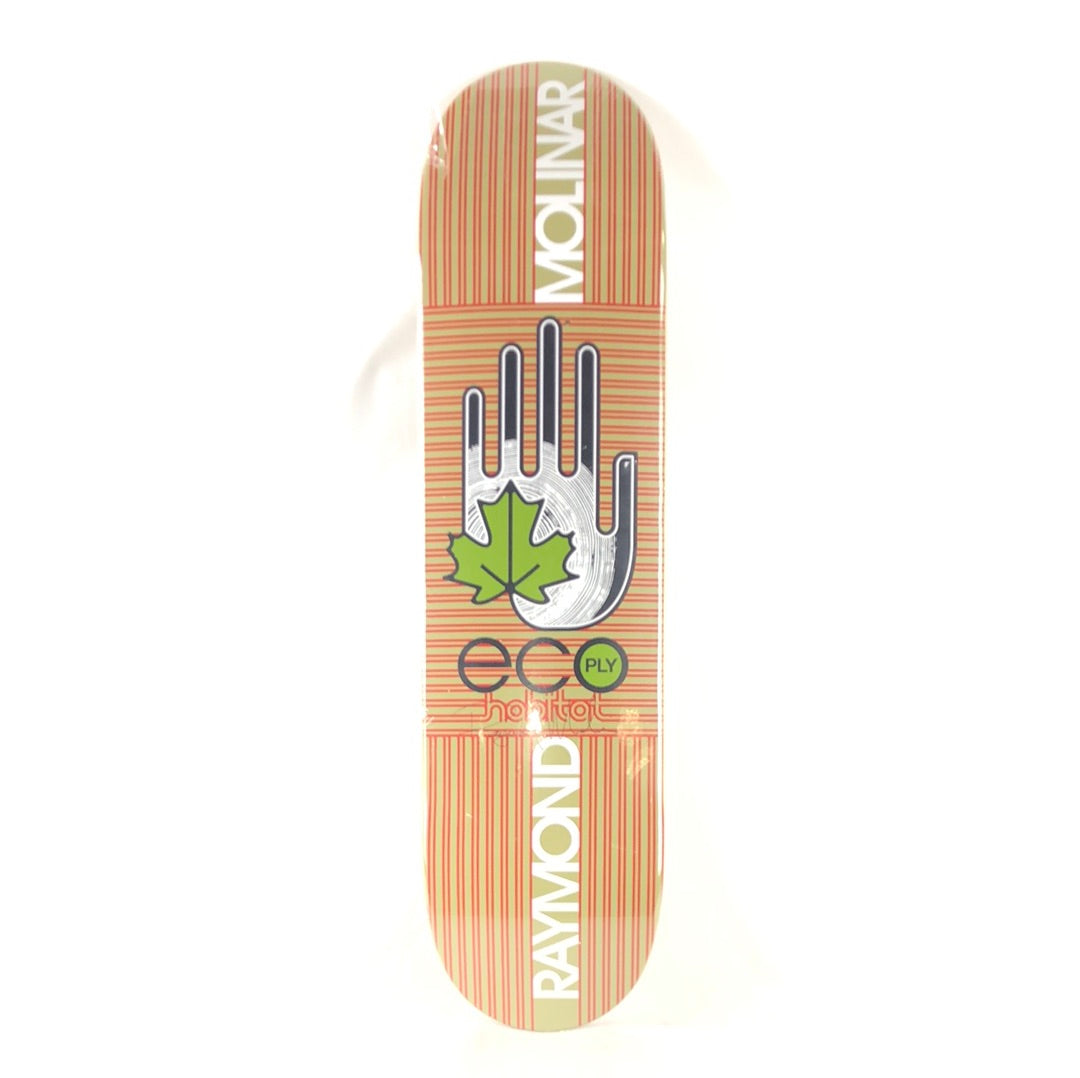 Habitat Raymond Molinar Eco Ply Hand Graphic Tan Red Multi Color Size 7.78" Skateboard Deck