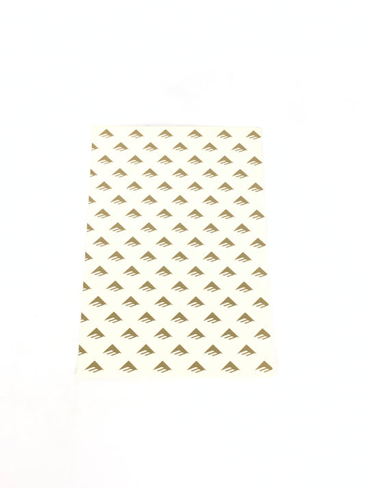 Emerica E Logo Clear Gold 6" x 9" Sticker