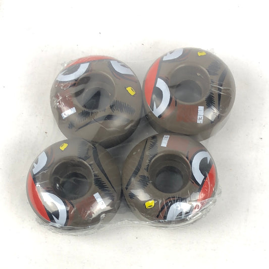 Toy Machine Face Brown Black White Red 53mm Skateboard Wheels