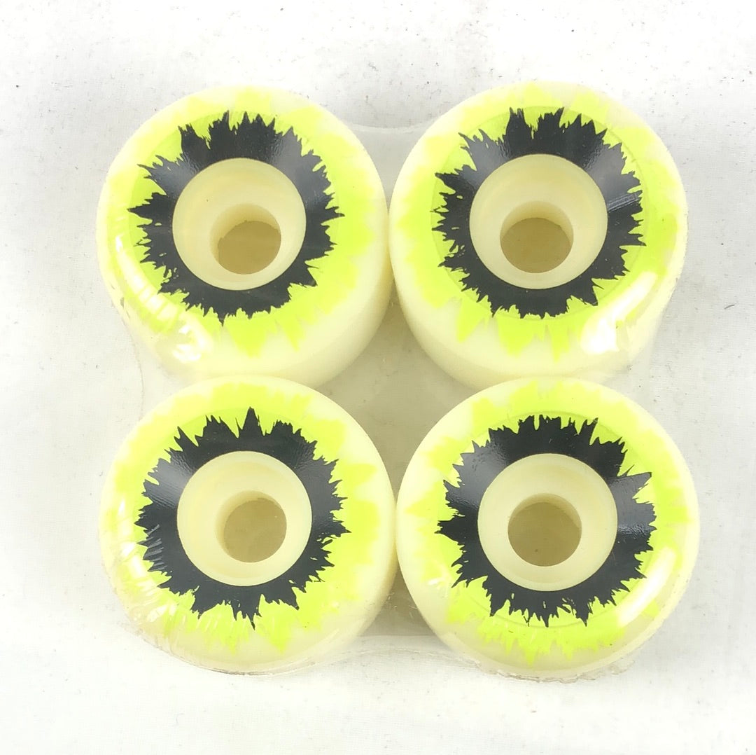 Sublimnal Logo Yellow Black 54mm Skateboard Wheels