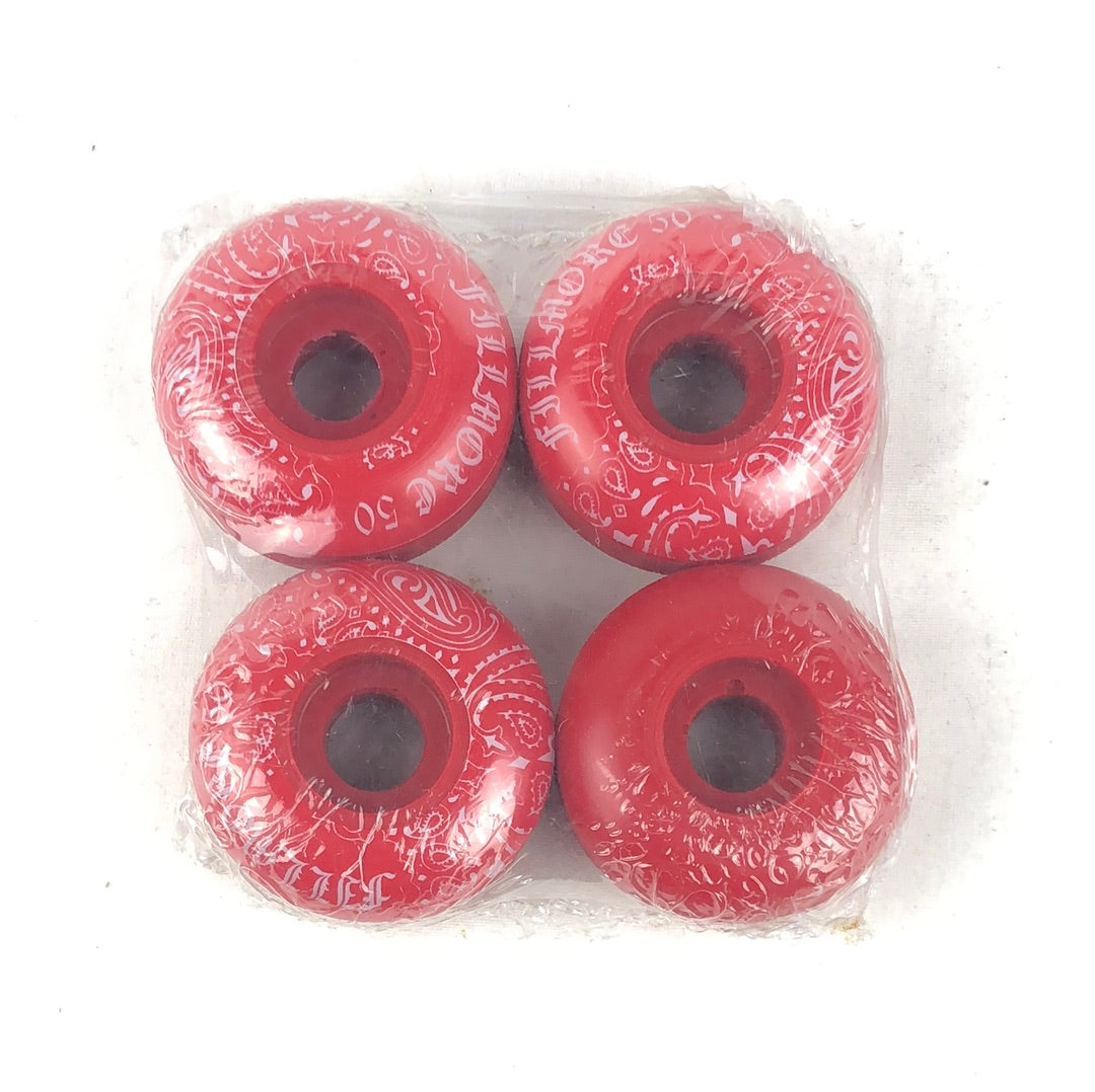 Filmore Bandana Graphic Red 50mm Skateboard Wheels