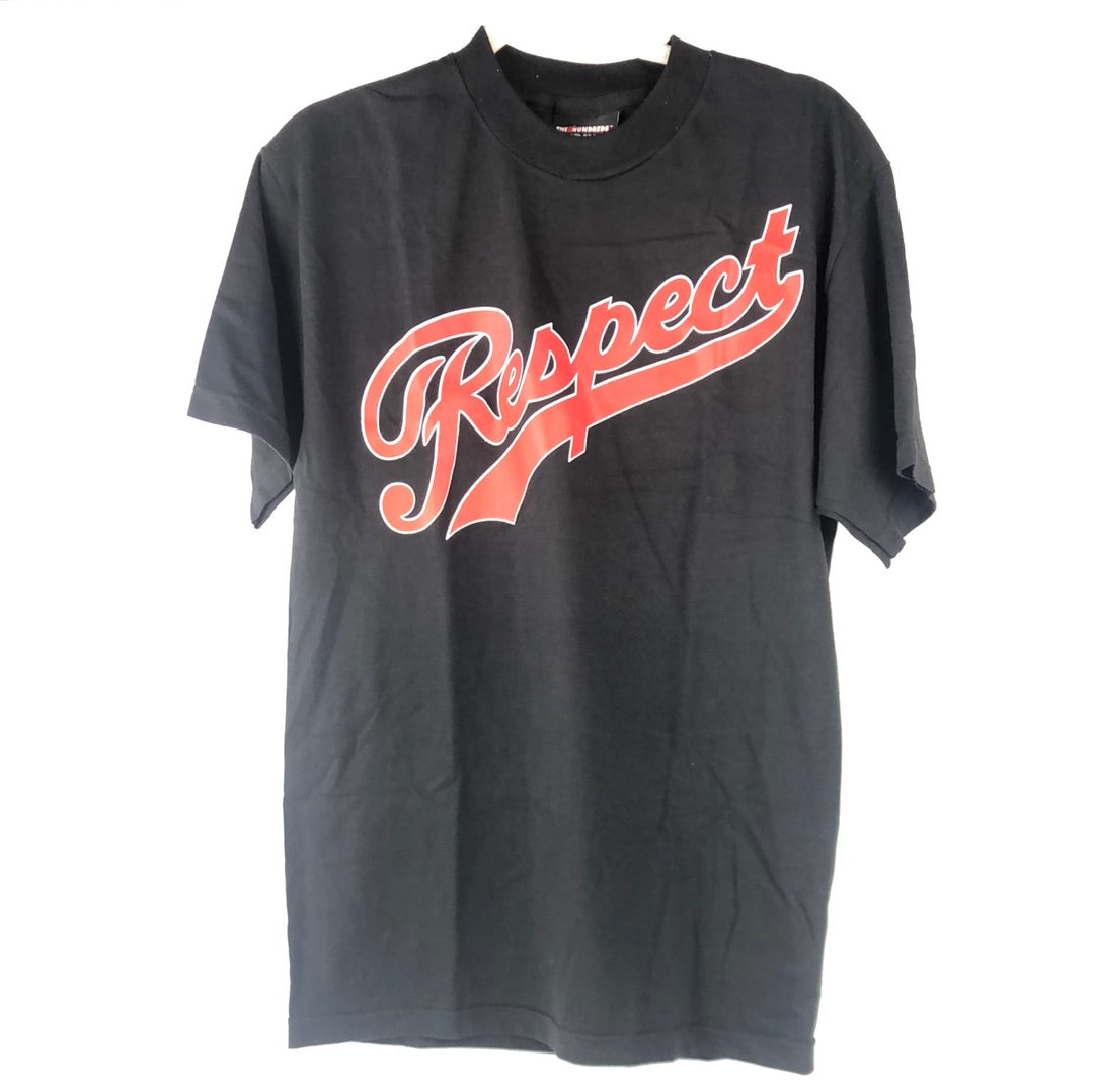 The Hundreds Chest Logo Respect Black Red Size M S/s Shirt