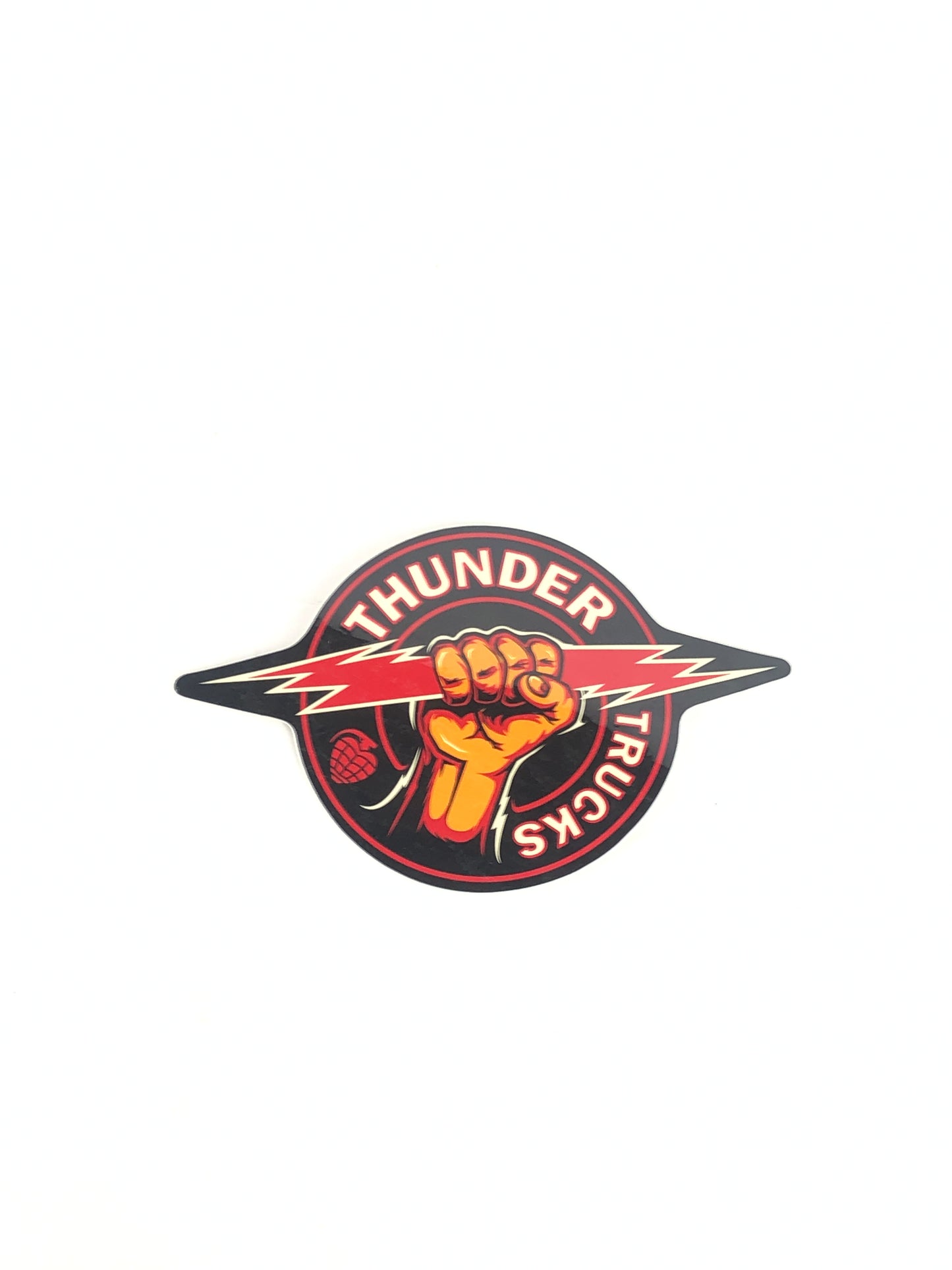 Thunder Trucks Lightning Bolt Fist Black Red 5" x 8" Sticker