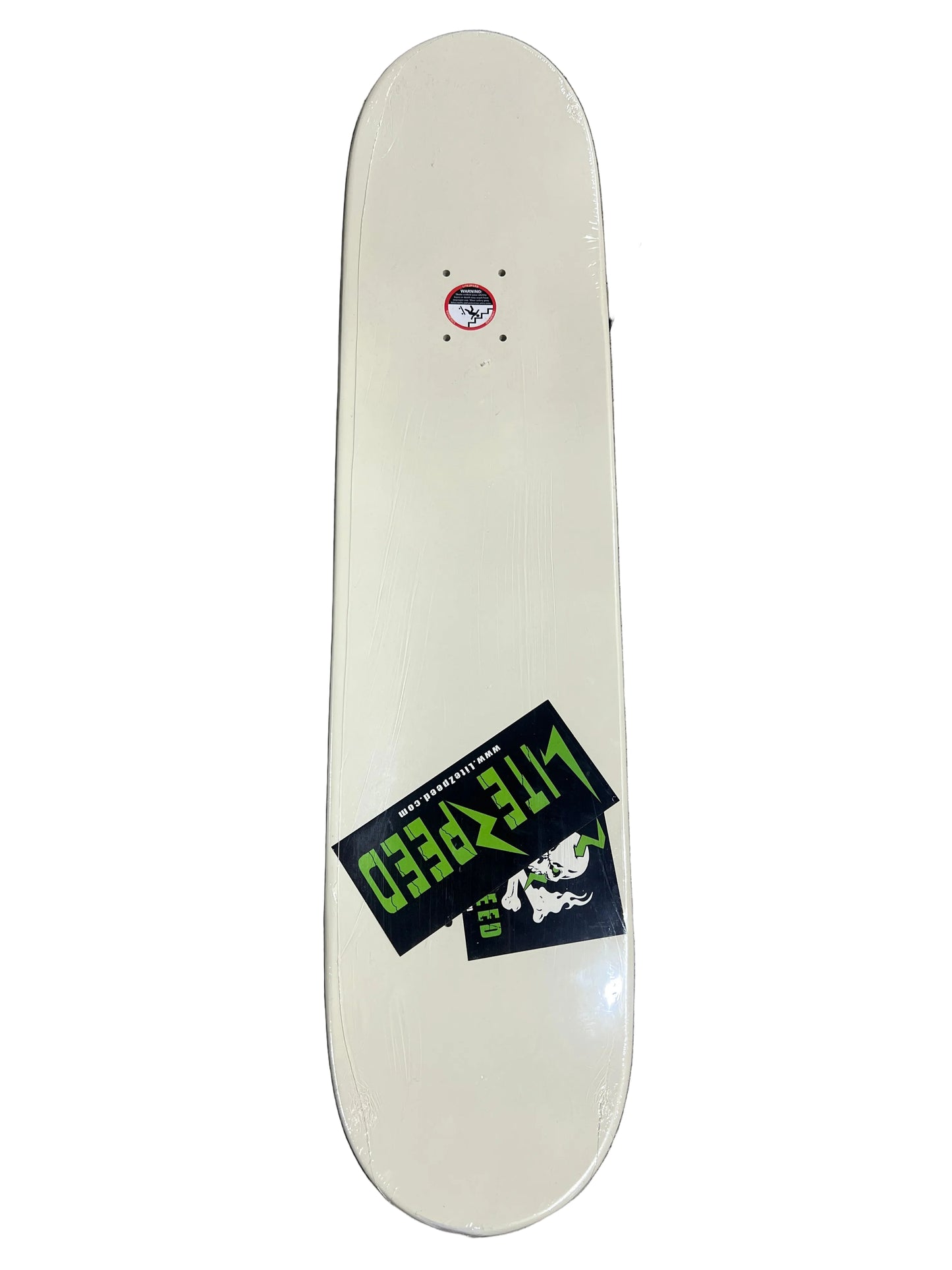 Litezpeed Definition Of Skateboarding Black White Dipped Size 7.75" Vintage NOS Deck