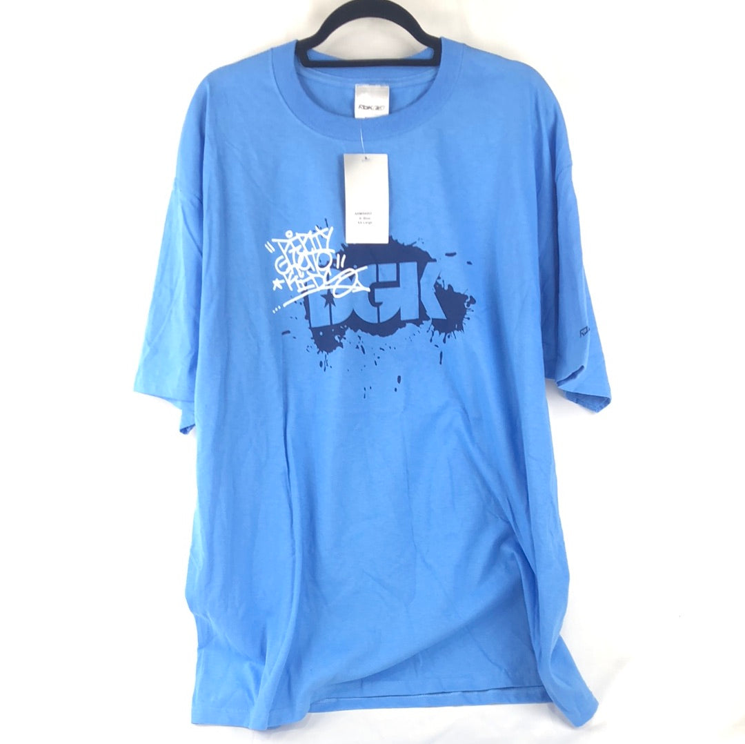 RBK x DGK Chest logo Blue Black Size XXL S/s Shirt