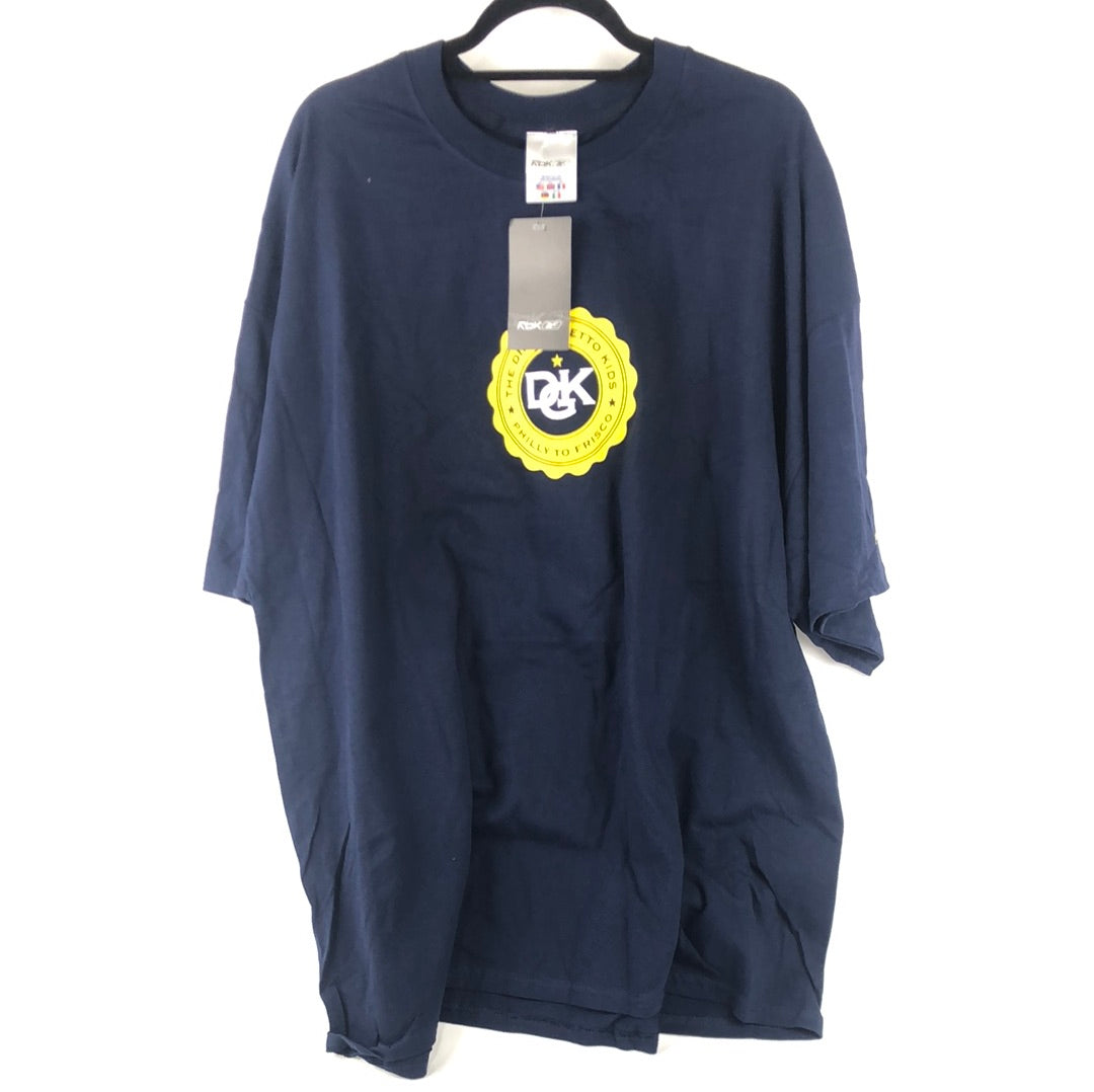 RBK x DGK Chest Logo Navy Yellow Size XXL S/s Shirt