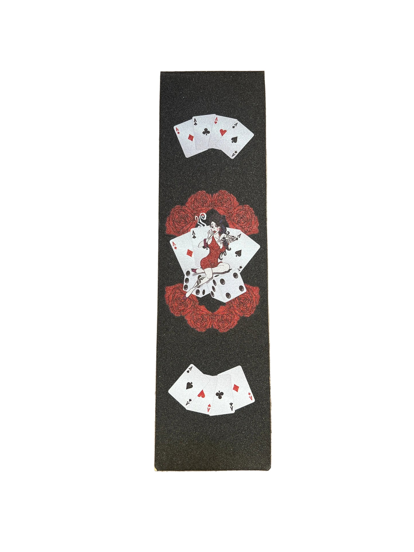 Aces & Roses Girl Custom Vintage Graphic Griptape