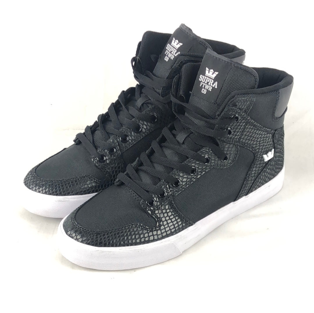 Supra Vaider Black/Snake-White US Mens Size 10 Shoes – western