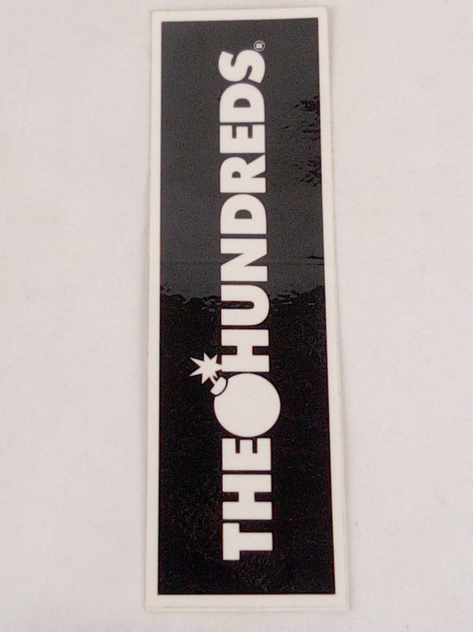 The Hundreds Bomb Clear Black White 7" x 2" Sticker