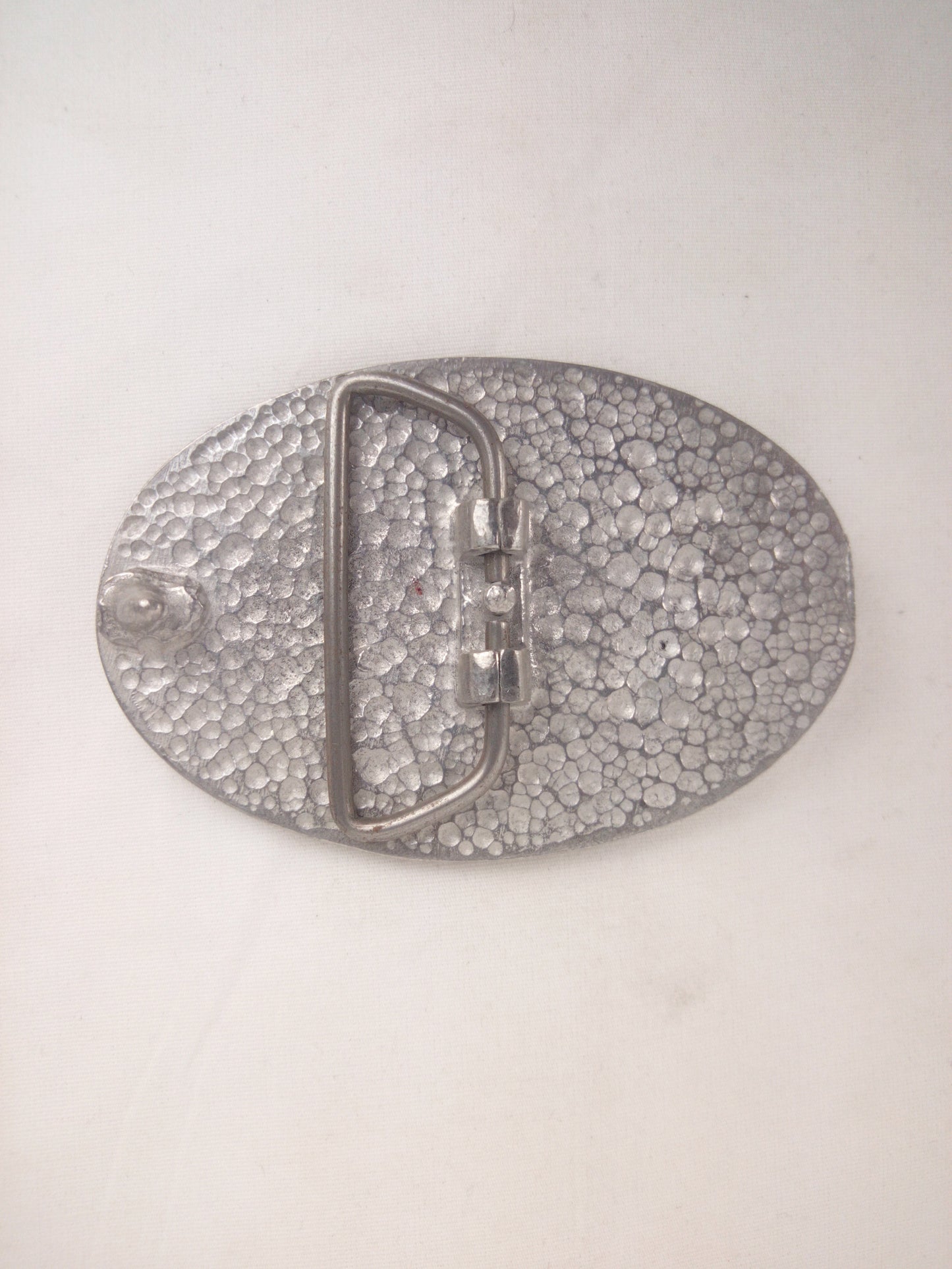 Black Label Skateboards Flame Logo Og Black Red Metallic Silver 3.25" x 2.5" Vintage NOS Belt Buckle
