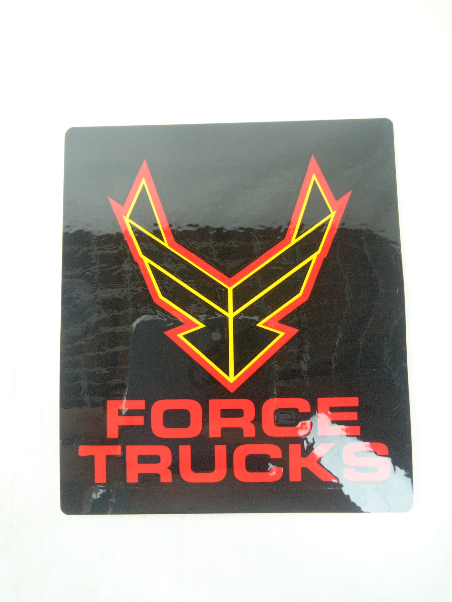 Force Trucks Ship Black Red Yellow 3.5" x 4" Vintage NOS Sticker