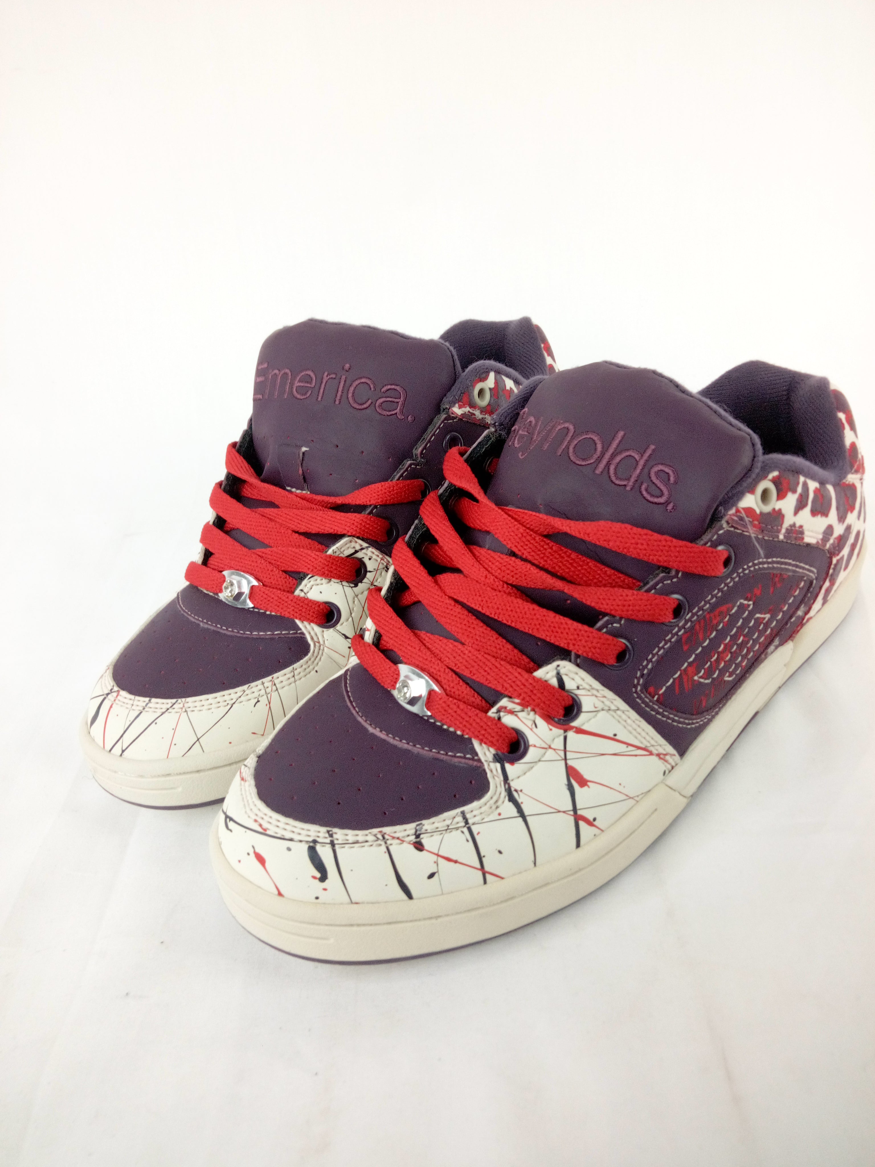 Emerica Andrew Reynolds AR Slim White Purple Multicolor Size 10