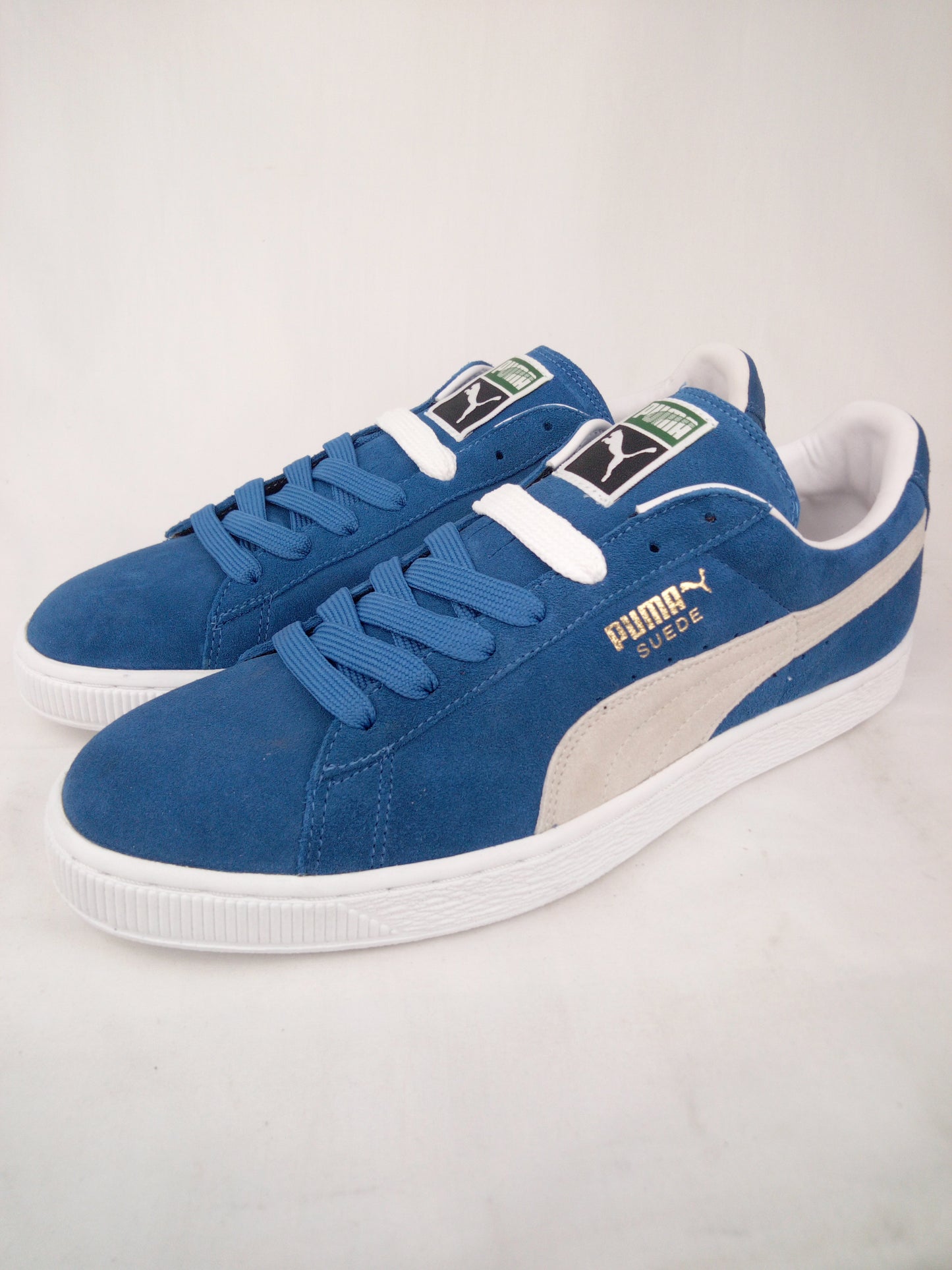 Puma Suede Classic+ Olympian Blue White Mens Size 11.5 Shoes