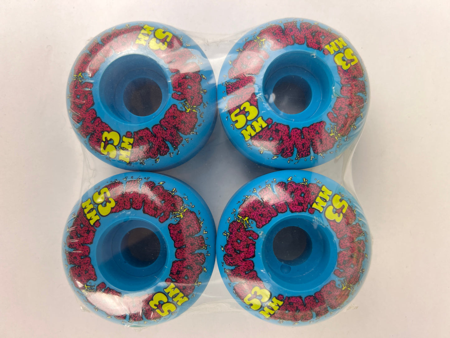 Baker Baker Logo Blue Pink Yellow Size 53MM Vintage NOS Wheels