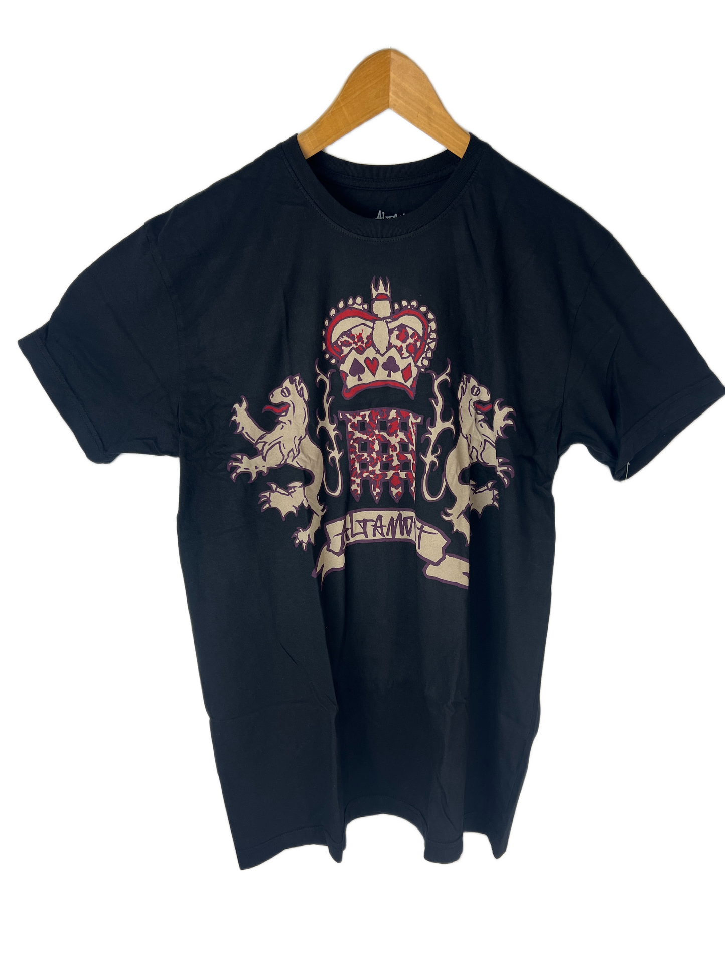 Altamont Lion Black Red Tan size L S/s Vintage Shirt