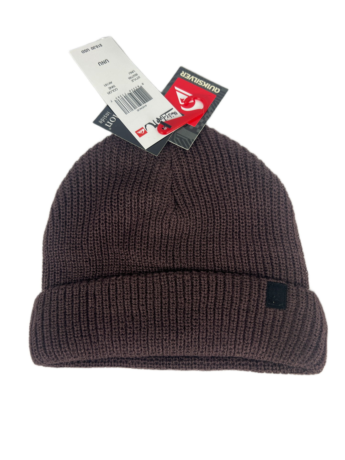 Quicksilver Avenue Wine One Size Fits All Vintage Beanie