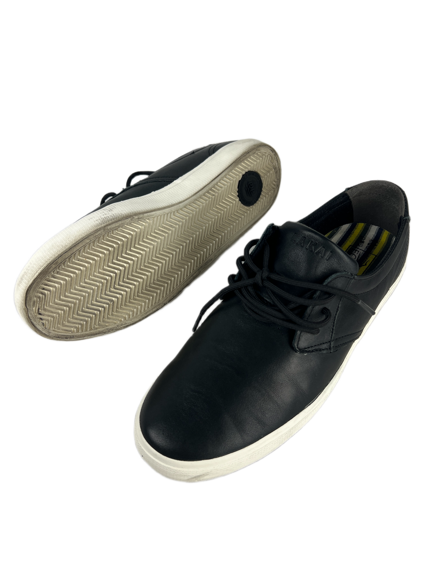 Lakai Marc Johnson MJ Black Leather US mens Size 10 Classic Shoes