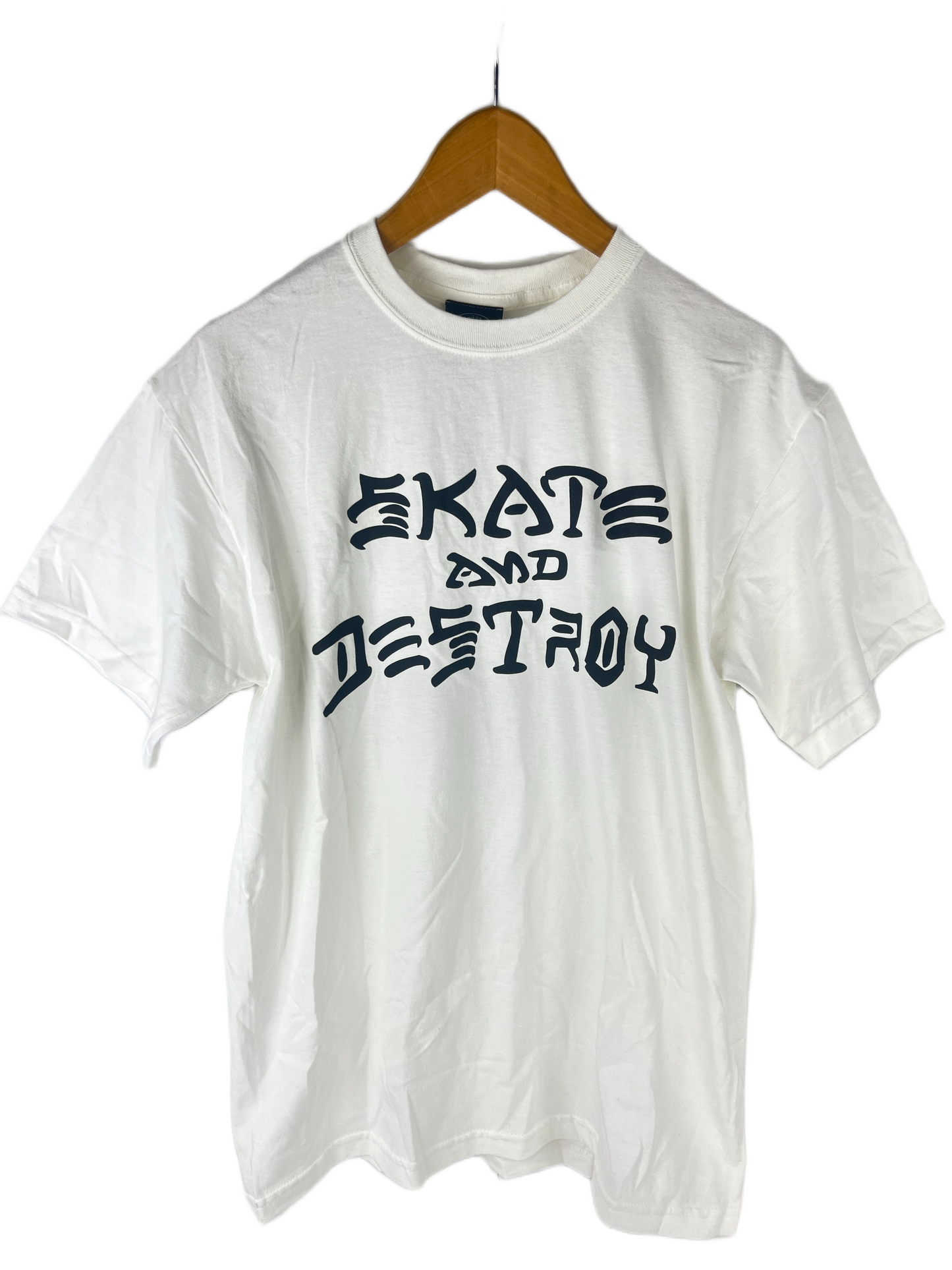 Thrasher Skate And Destroy Black White Size M S/s Vintage Shirt