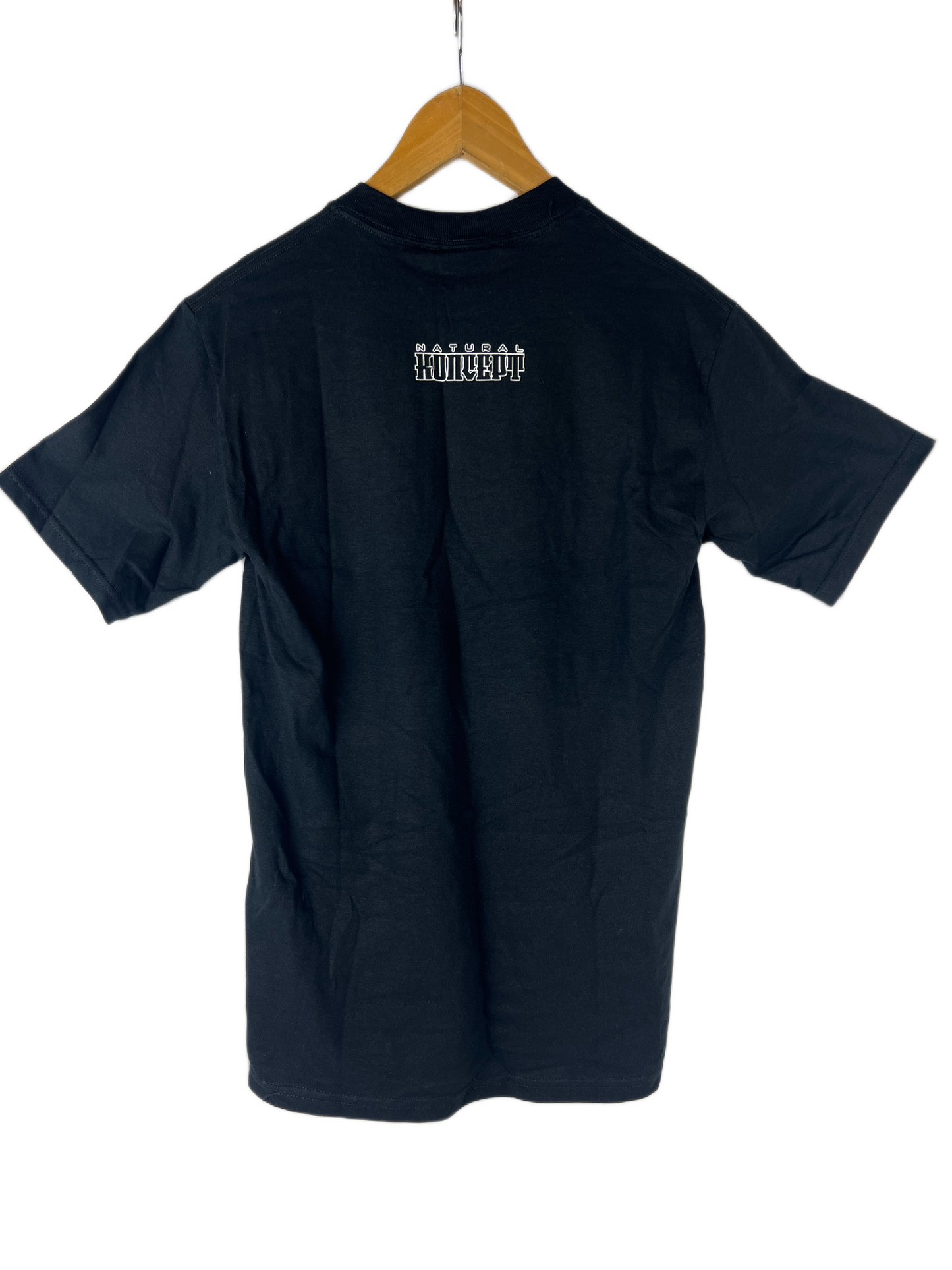 Natural Koncept Either Way The Outcome Is The Same Alien Middle Fingers NK Initials Navy Green Size S s/s Vintage Shirt 1994