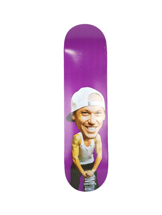 Girl Brandon Biebel Big Head Purple Mutli Size 7.78" Vintage NOS Deck