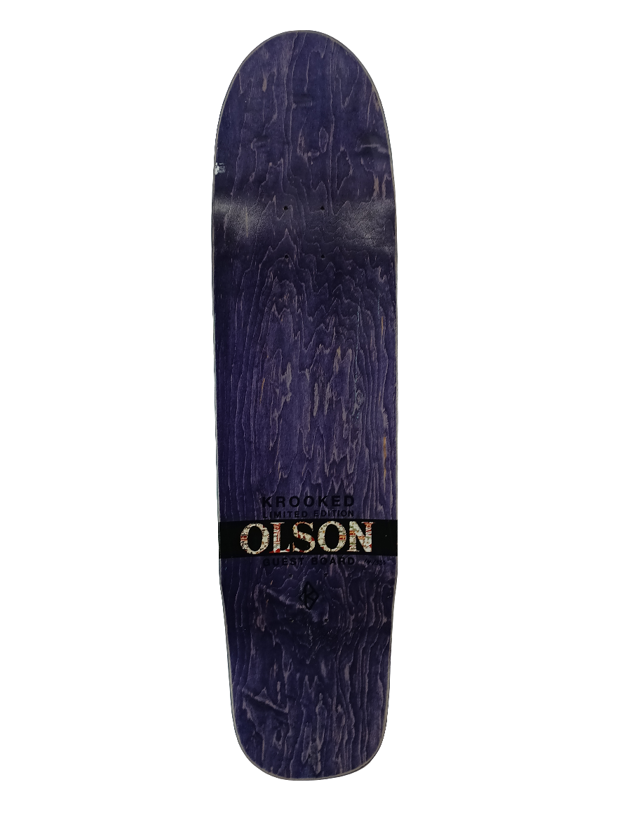 Krooked Steve Olson Suck It Marlboro Limited Edition Guest Board Red White 8.38" Vintage NOS Deck