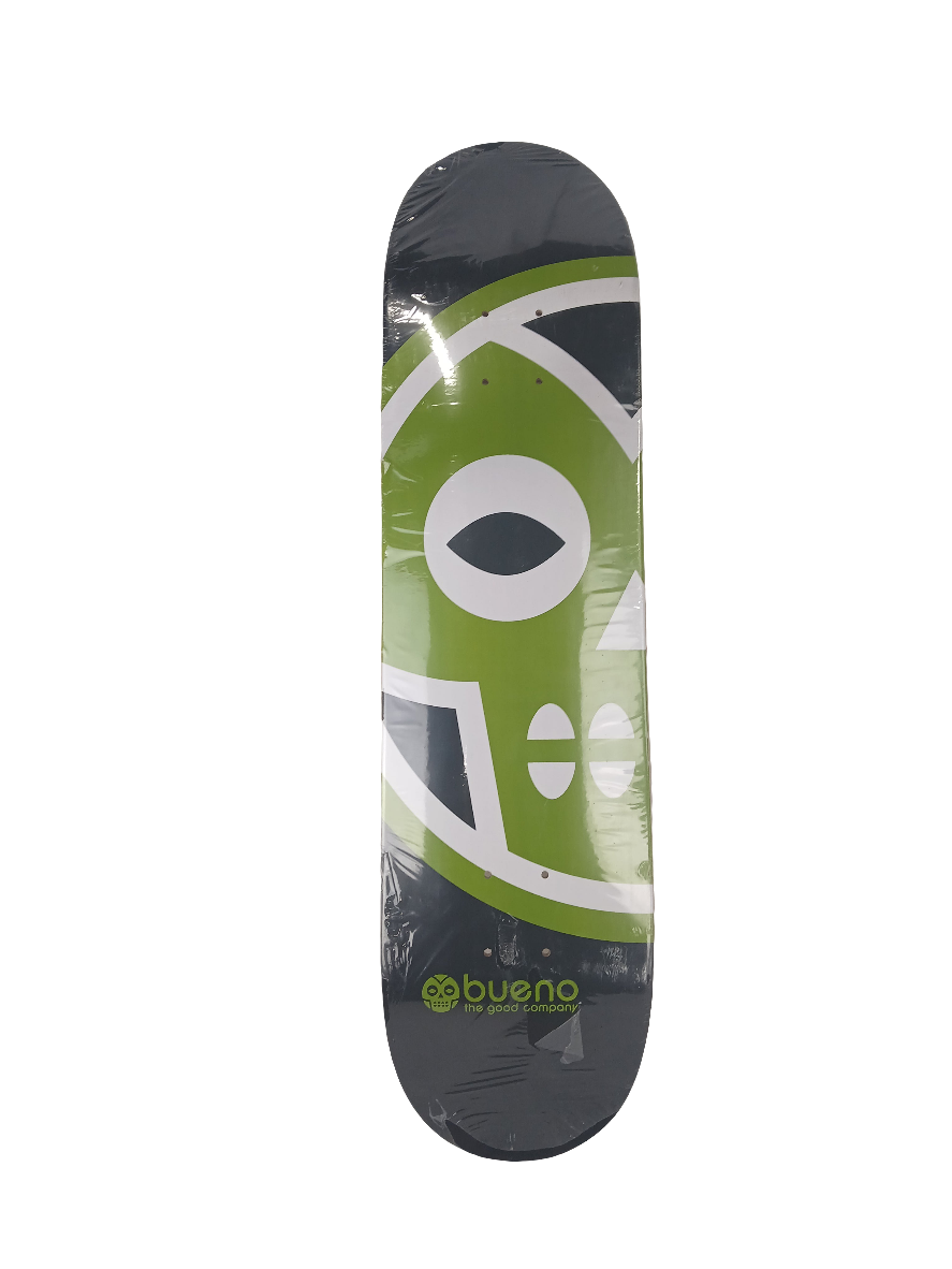 Bueno Team Logo Black White Green Size 8.0" Vintage NOS Deck
