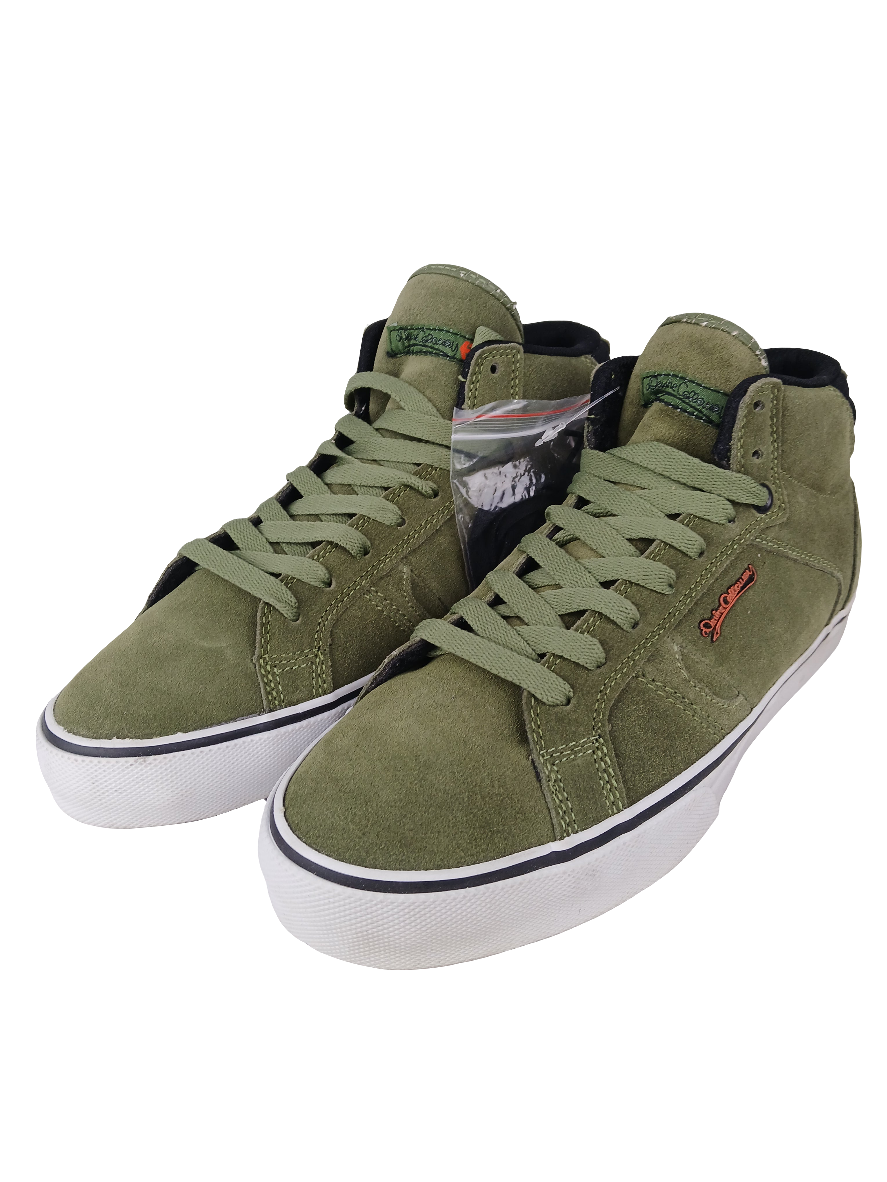 Etnies Devine Calloway Mid SP'11 Sales Sample Olive Orange US Mens Size 9.0 Shoes