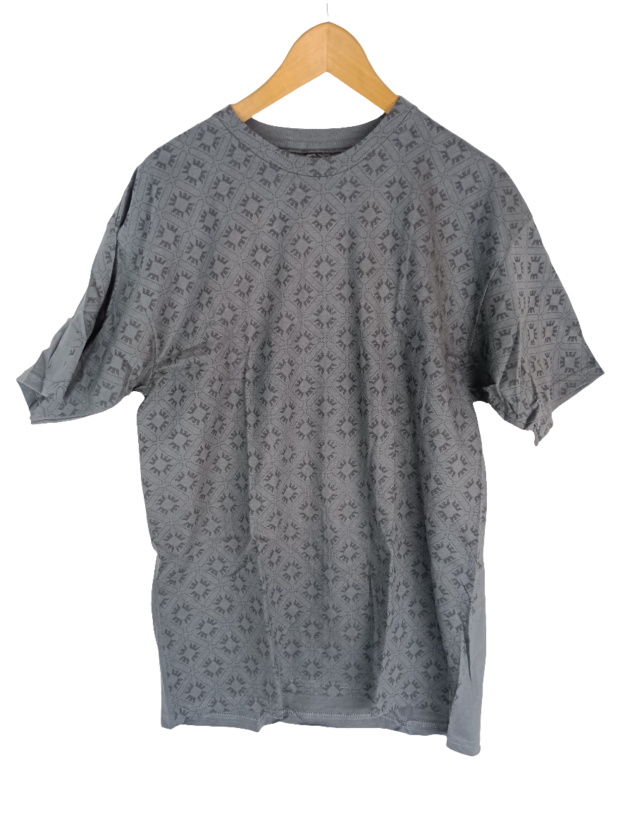 Supra Crown Burst Charcoal Black Size Large S/s Shirt