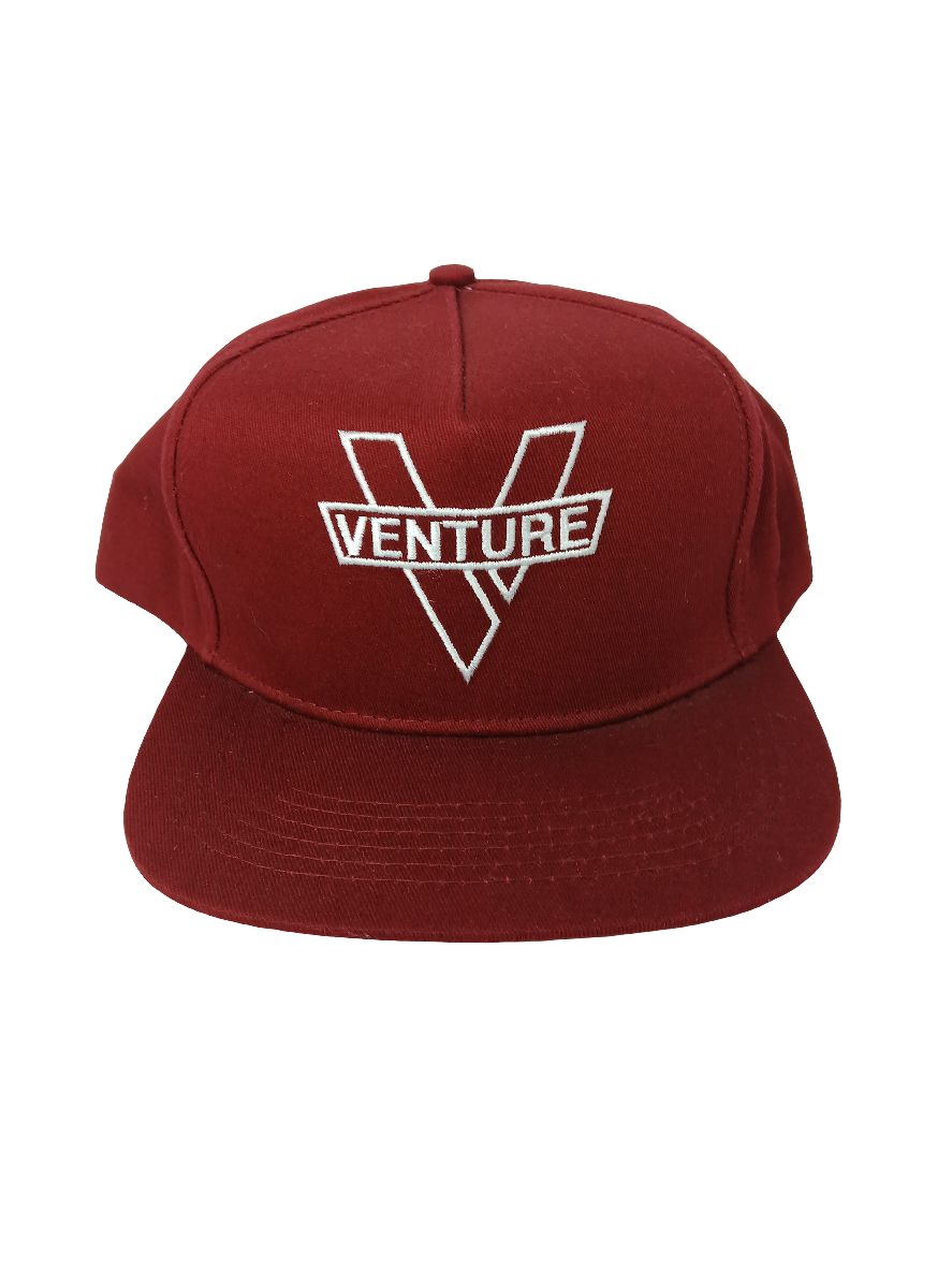 Venture Burgundy Silver Vintage NOS Snapback Hat