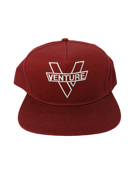 Venture Burgundy Silver Vintage NOS Snapback Hat