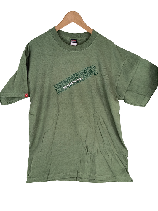 Venture Truck Co VTC Olive Green White Size Large S/s Shirt
